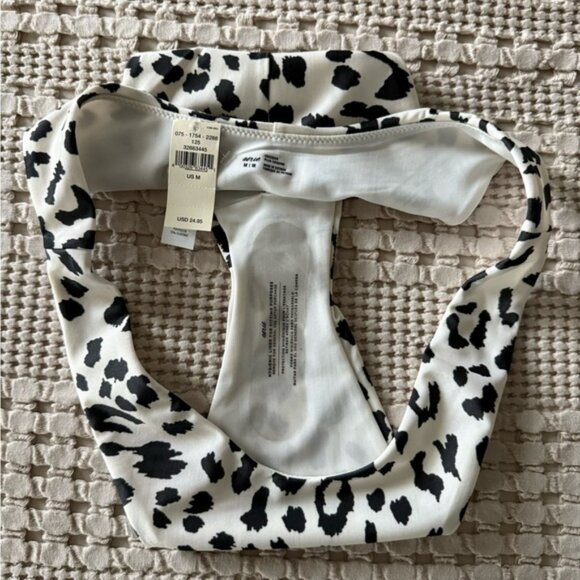 NEW Aerie Black and White/Cream Animal Print Bikini Bottom Size M - Picture 5 of 5